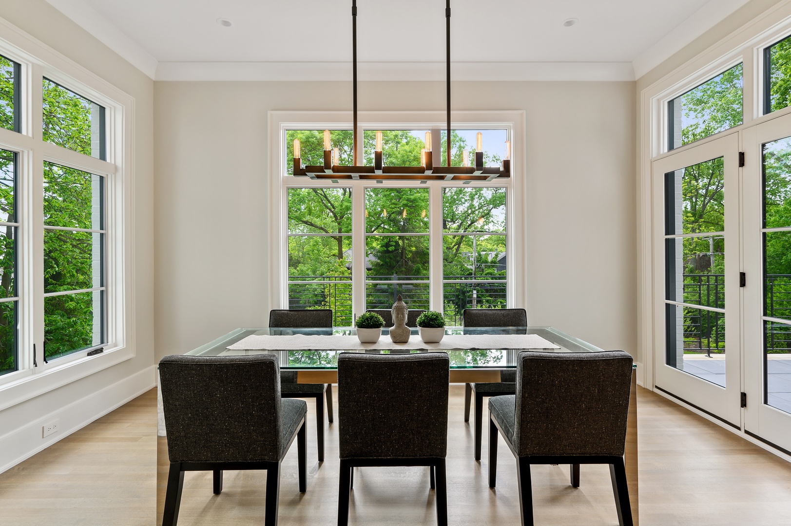 854 Bluff Street Glencoe, IL 60022 - Photo 9 of 37 a view of a dining room with furniture window and outside view
