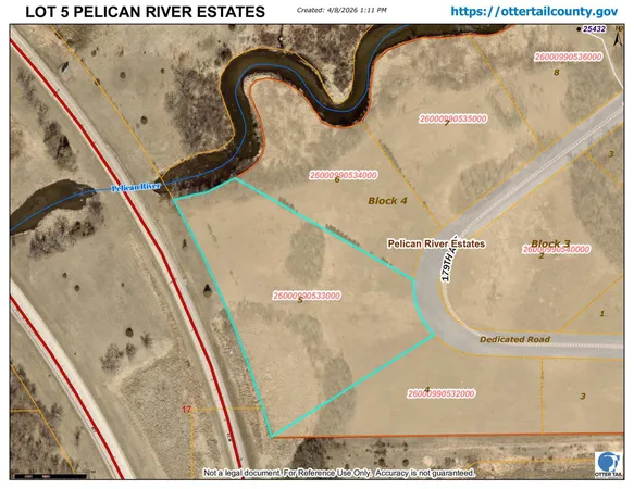 $45,500 | Lot 5-blk 179th Avenue, Fergus Falls, MN 56537