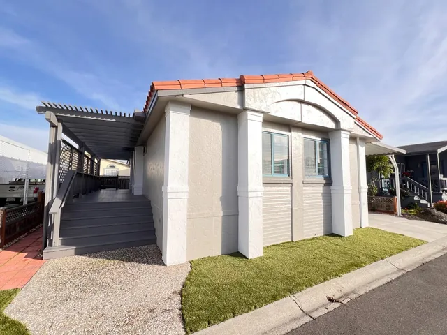 a view of a house with a door