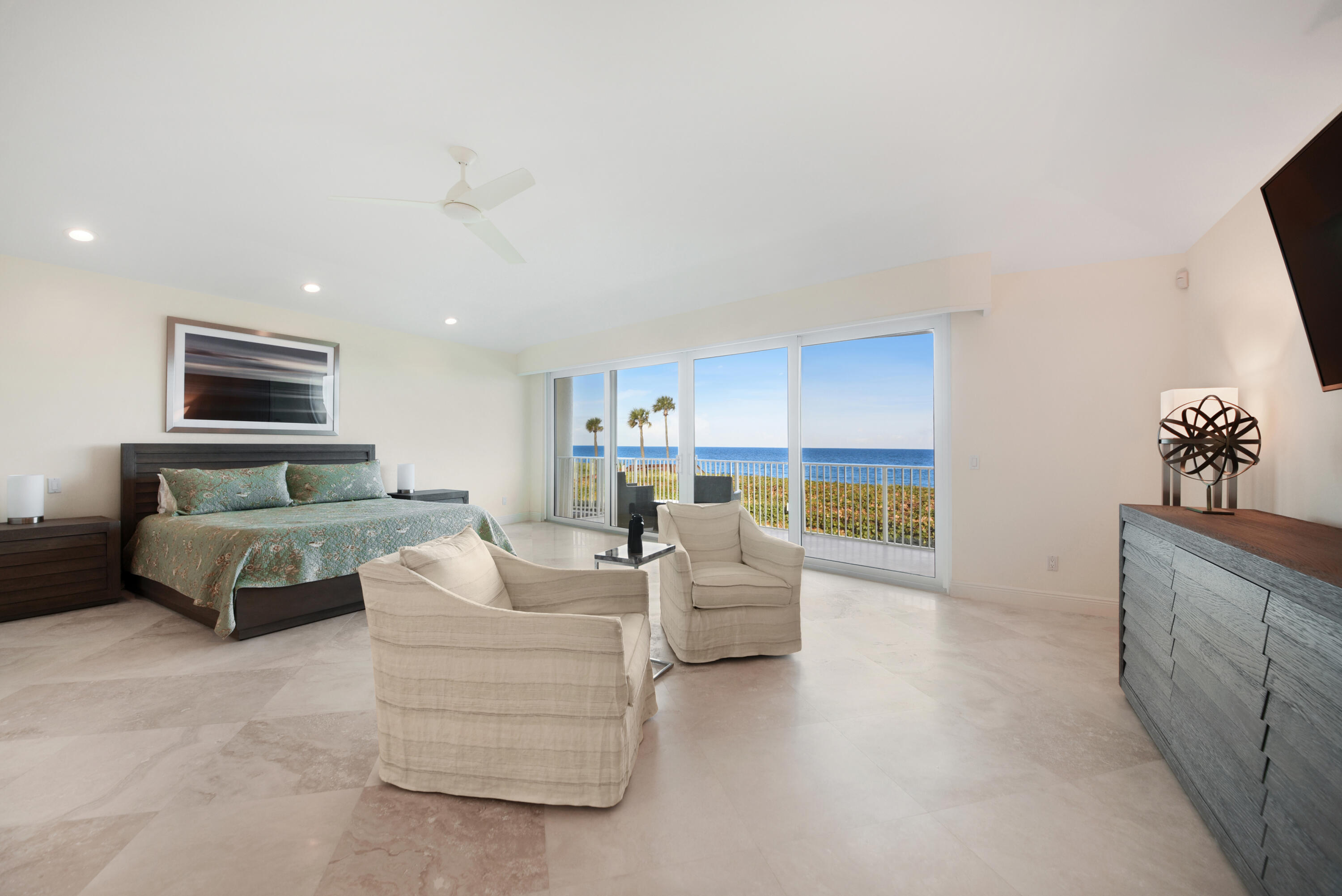 5111 North Ocean Boulevard, Unit C Ocean Ridge, FL 33435 - Photo 13 of 30 Primary Suite and Sitting Area