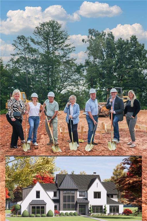 15260 South Thompson Road Milton, GA 30004 - Photo 7 of 7 a front view of a house with a yard and seating area