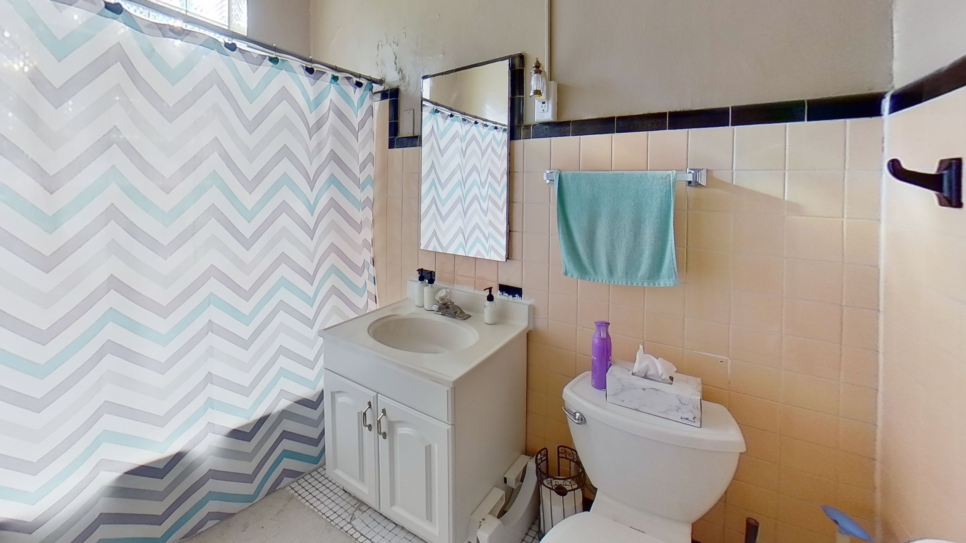 801 Monroe Street, Unit 1 Evanston, IL 60202 - Photo 15 of 24 a bathroom with a sink and a mirror