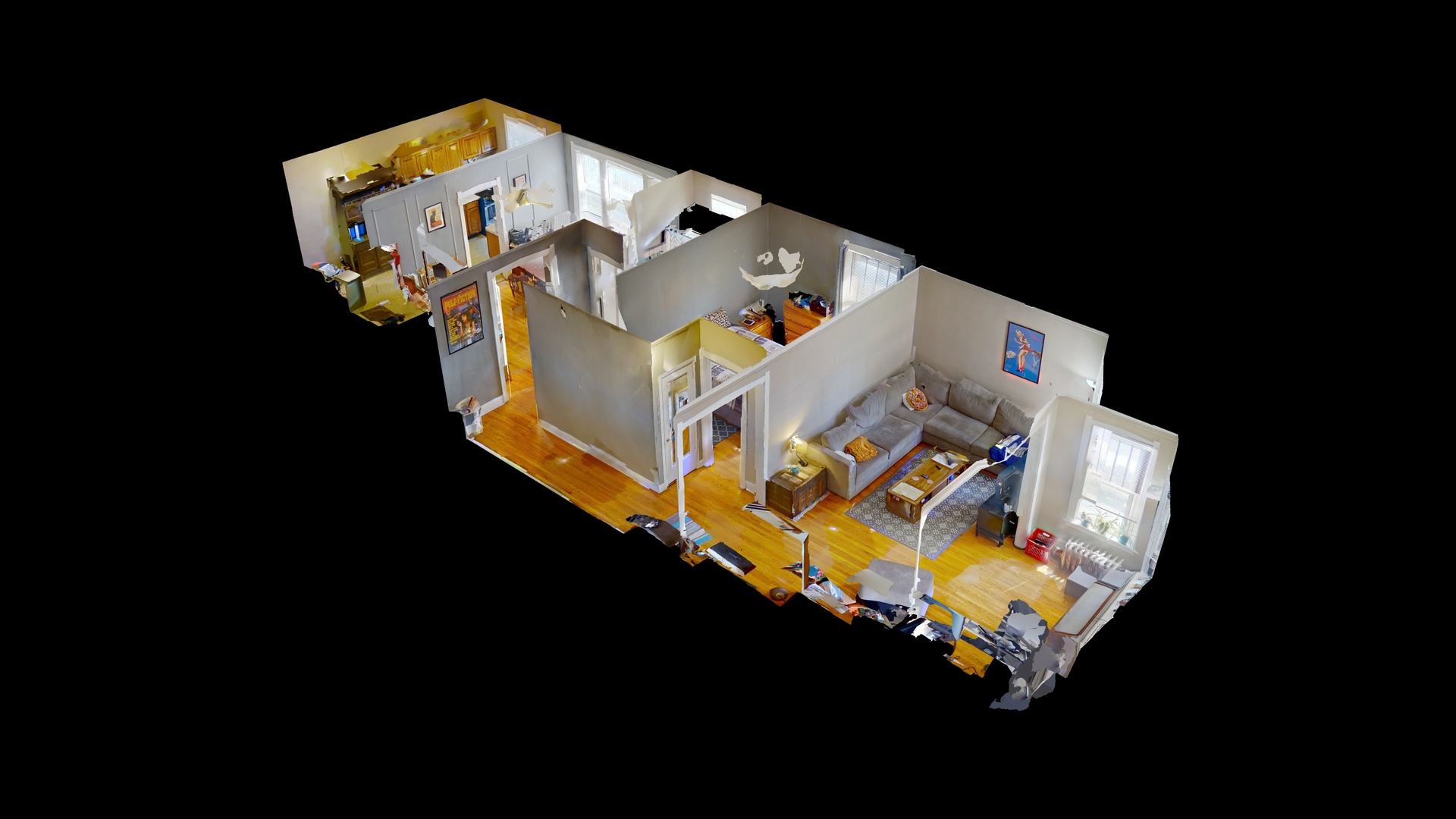 801 Monroe Street, Unit 1 Evanston, IL 60202 - Photo 18 of 24 an aerial view of a swimming pool patio fire pit and chairs