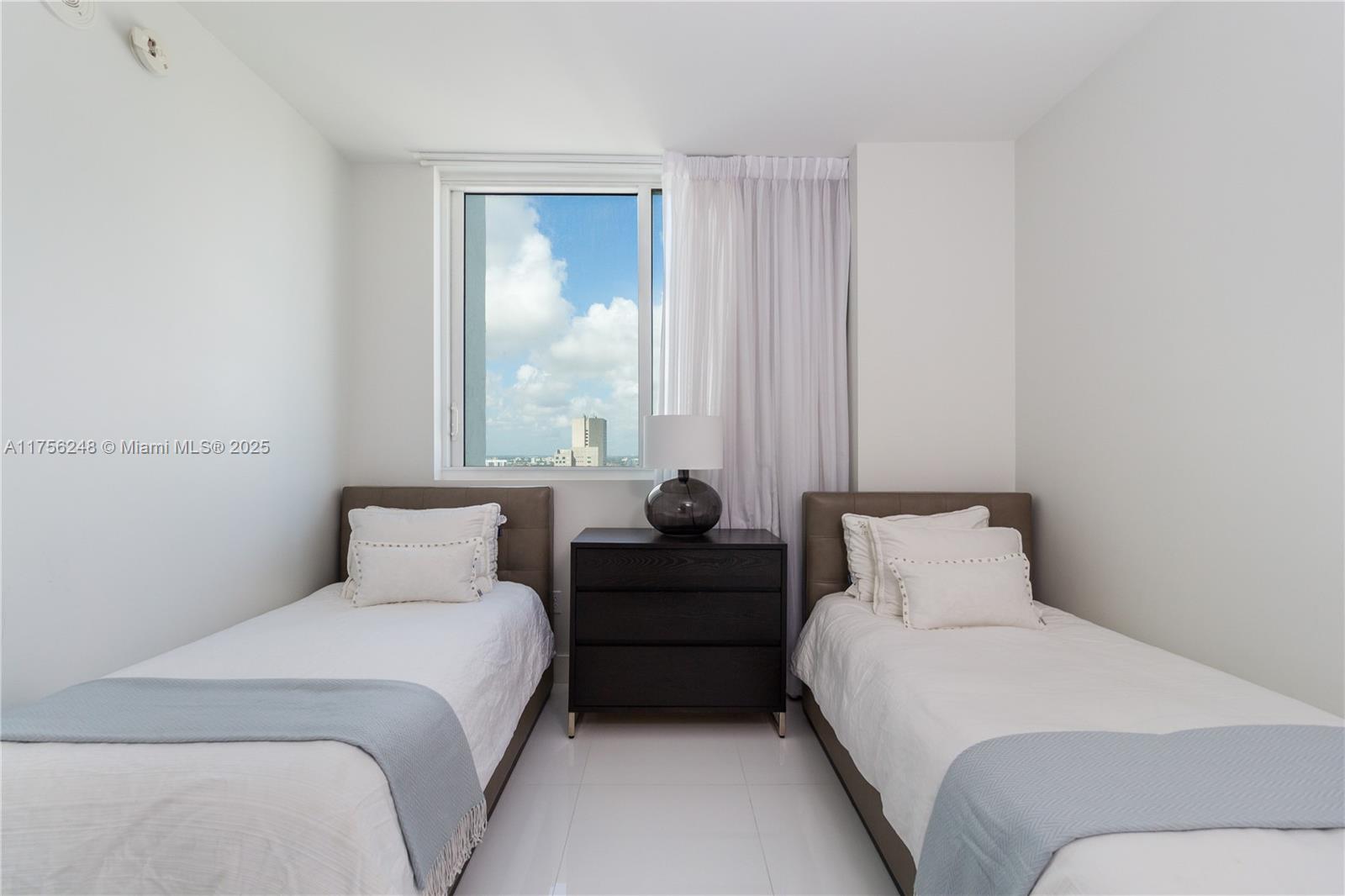 253 Northeast 2nd Street, Unit 3702 Miami, FL 33132 - Photo 16 of 25 a bedroom with a bed and window