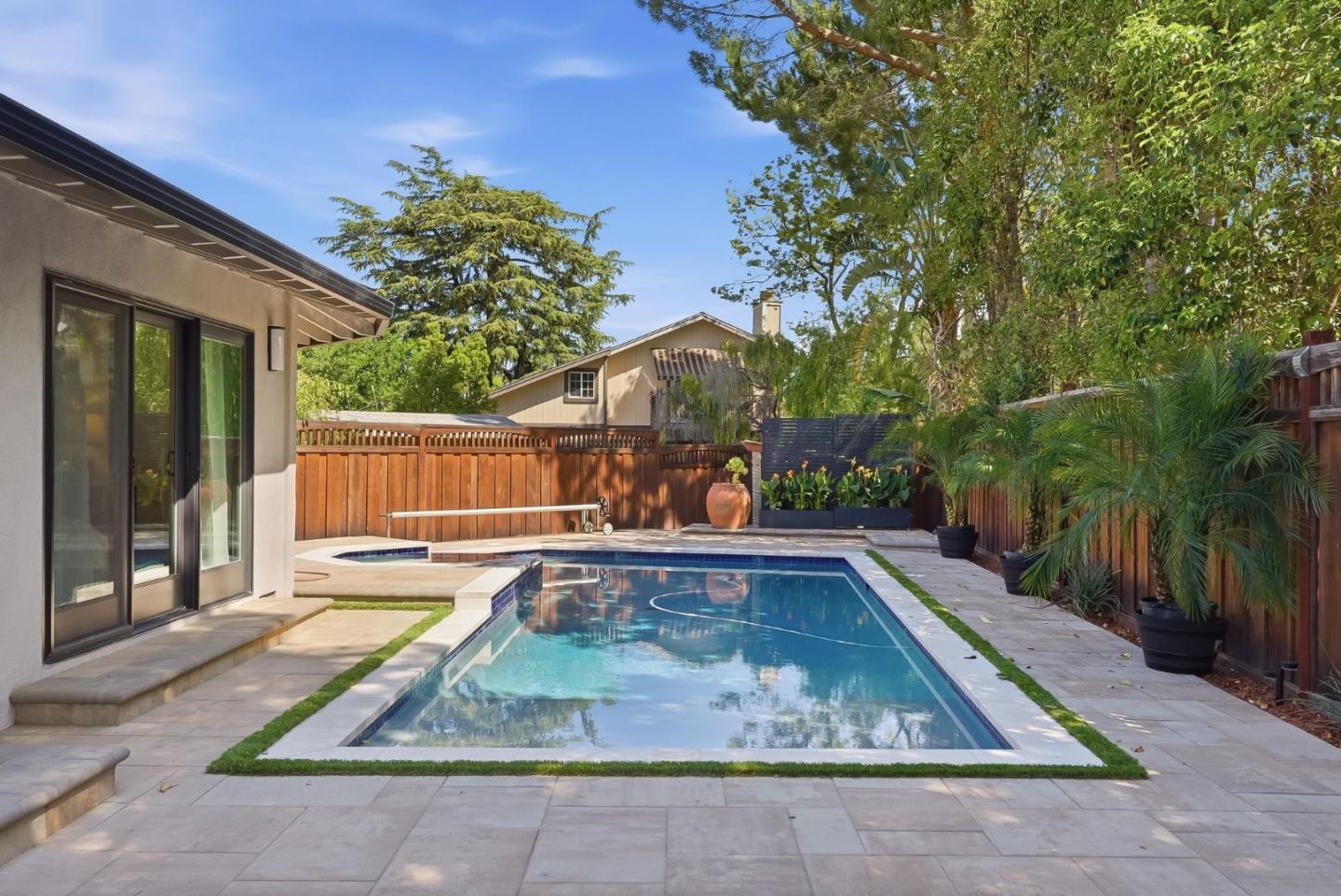845 Pollard Road Los Gatos, CA 95032 - Photo 45 of 47 a view of a backyard with swimming pool