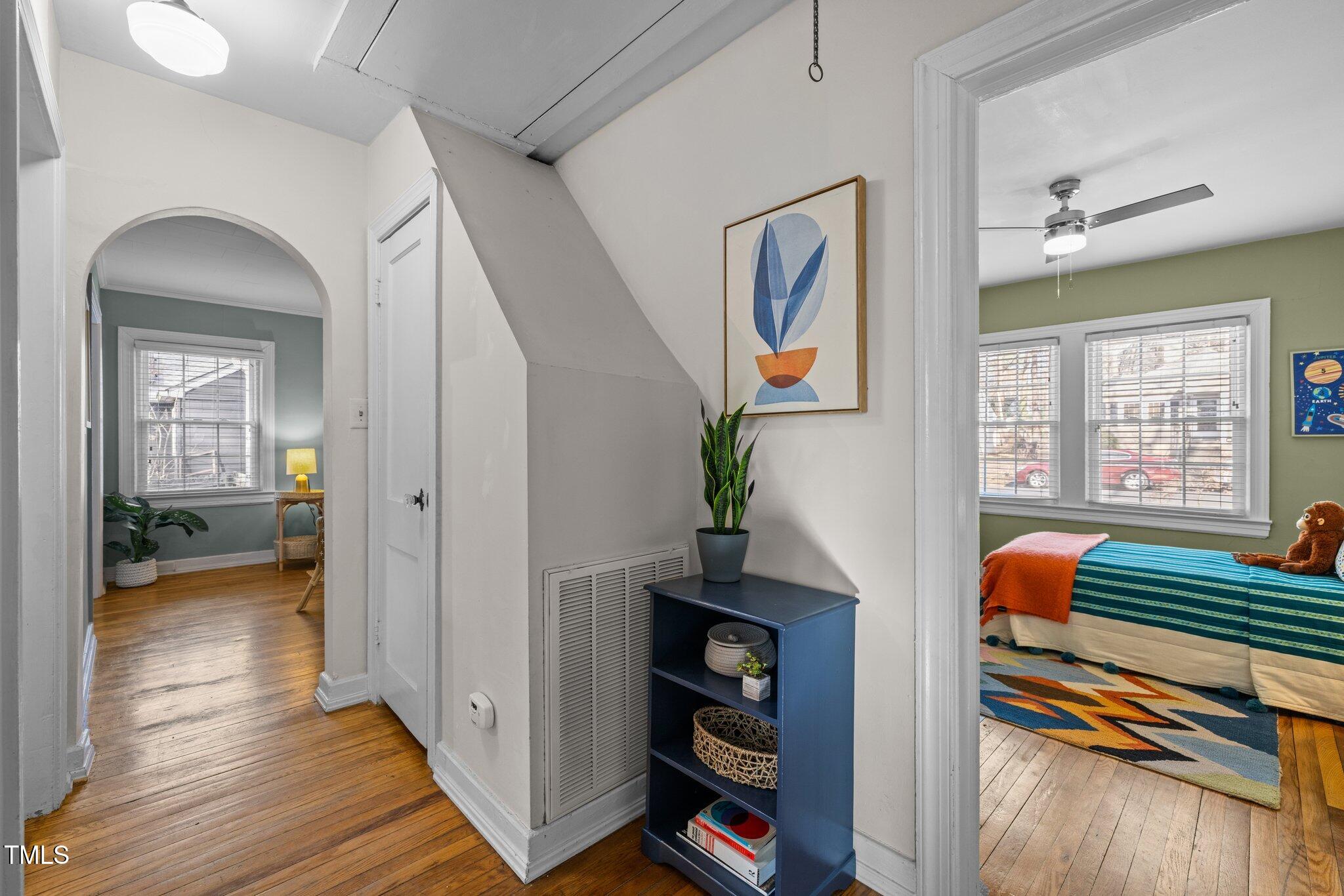 2511 State Street Durham, NC 27704 - Photo 21 of 45 wooden floor view with wooden floor and windows