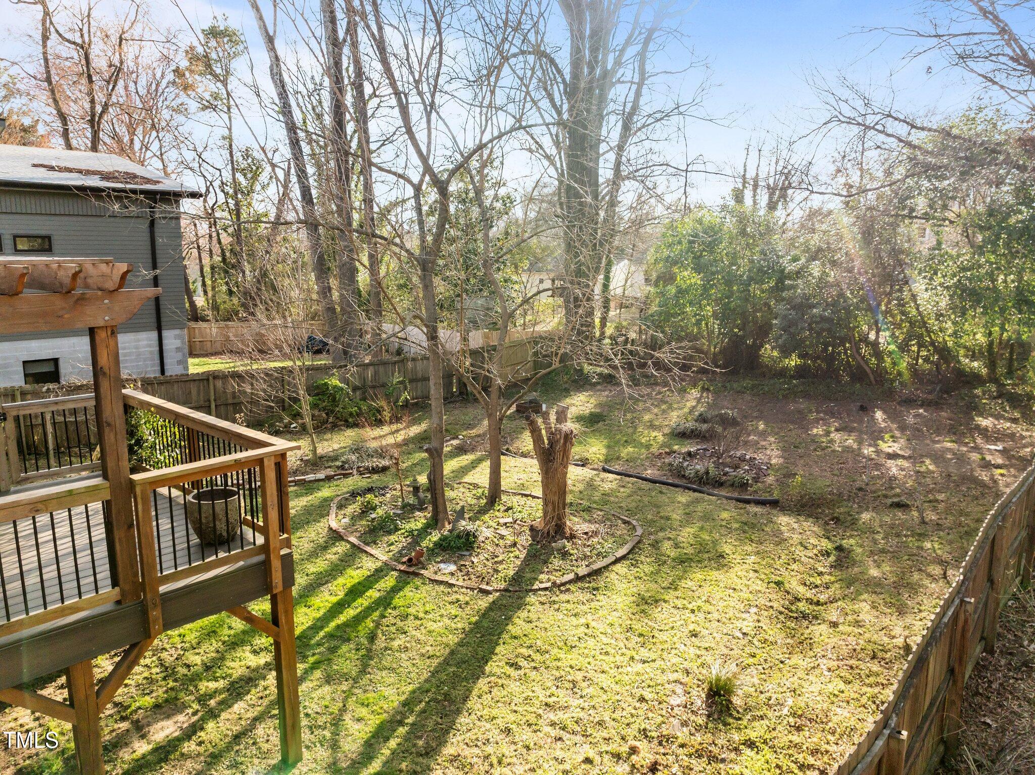 2511 State Street Durham, NC 27704 - Photo 34 of 45 a view of a balcony with wooden floor and fence