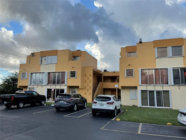 a car parked in front of a building