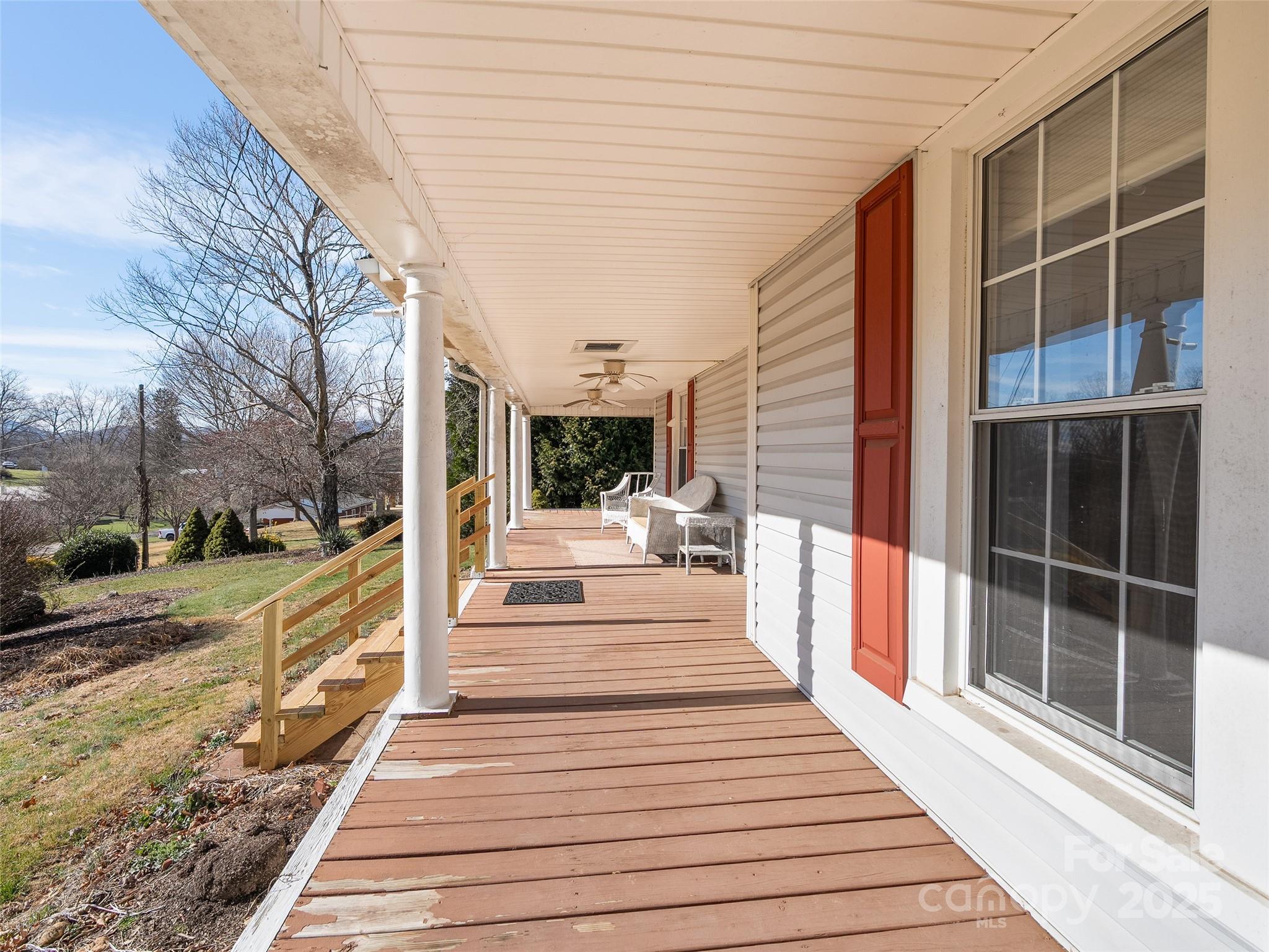 4739 Old Clyde Road Clyde, NC 28721 - Photo 27 of 35 a view of a pathway with a balcony