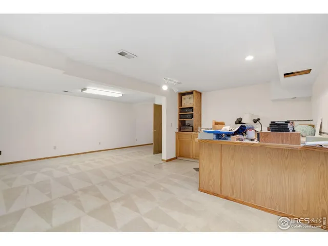 a view of a room with kitchen appliances