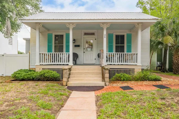 a front view of a house