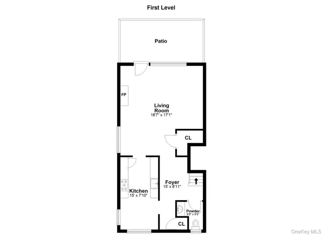 a view of a bench in a yard