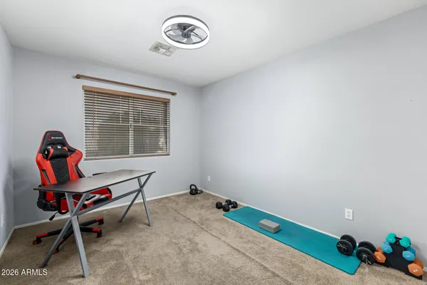 a workspace with a window