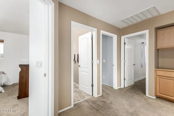 a view of a bathroom with a bathroom