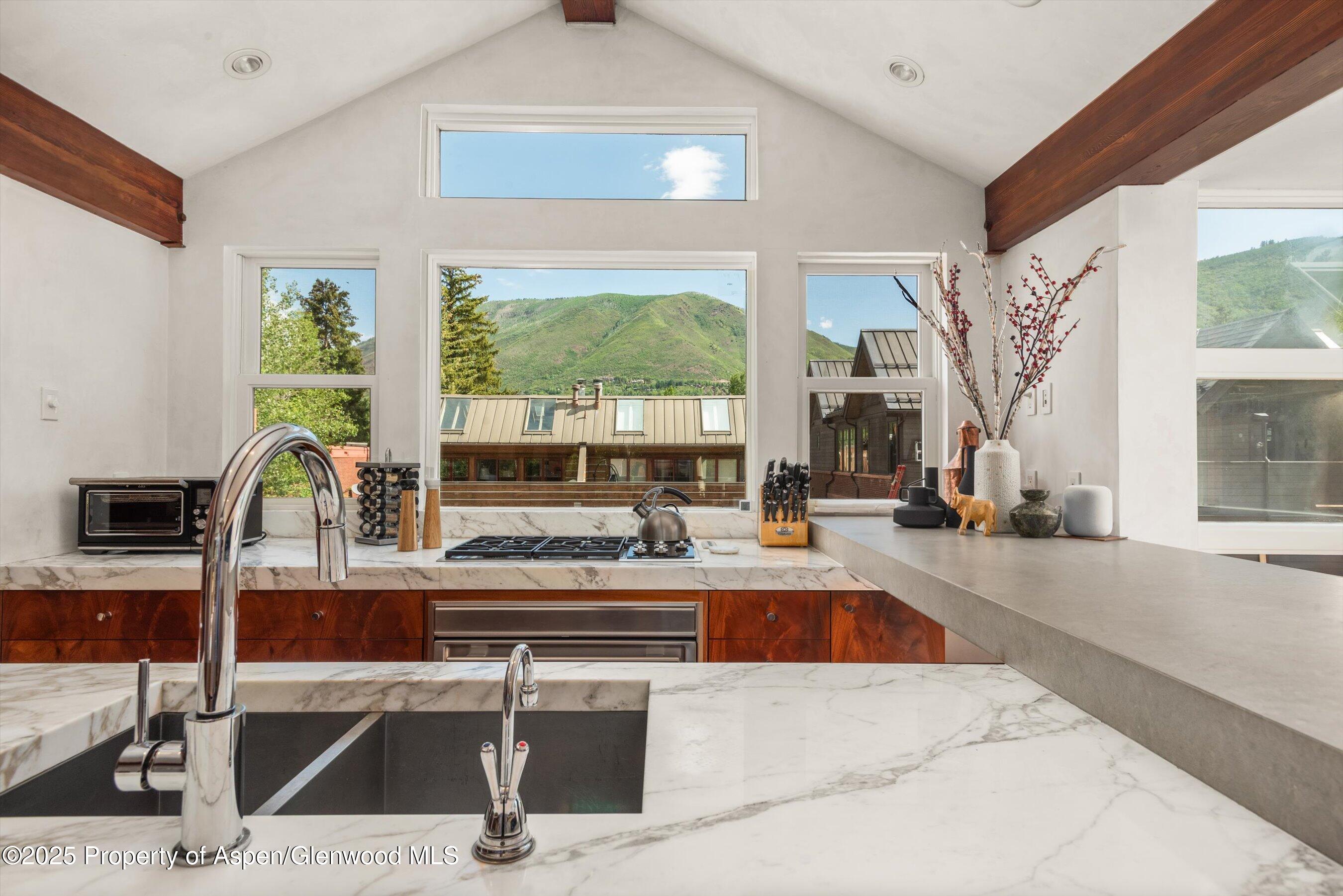 706 East Hyman Avenue, Unit 706 Aspen, CO 81611 - Photo 17 of 46 a view of a living room and kitchen view