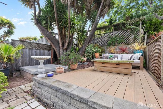 a outdoor space with furniture