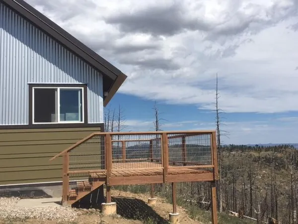 a balcony view with a outdoor space