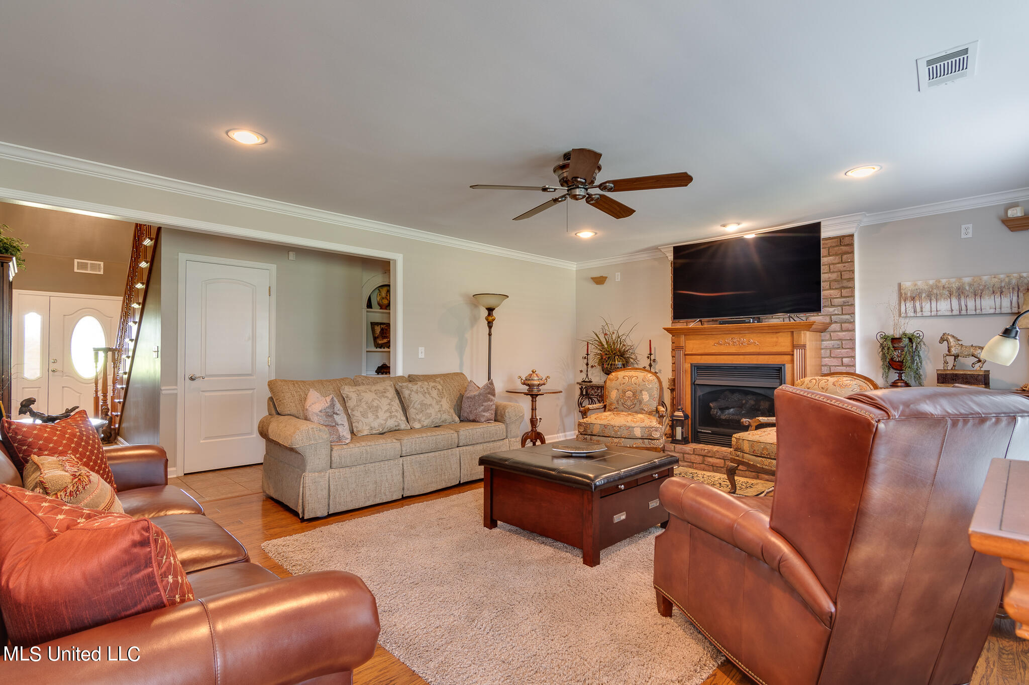 634 Carey Chapel Road Red Banks, MS 38661 - Photo 7 of 33 greatroom with fireplace