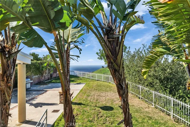 a view of an outdoor space and swimming pool