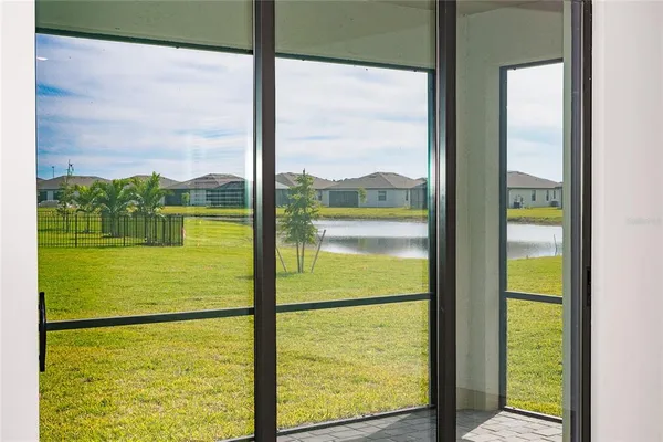 a view of ocean from a window
