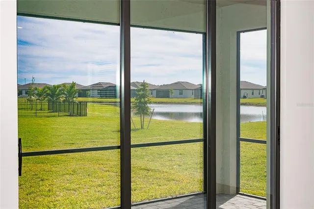 a view of ocean from a window