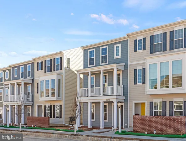 a front view of a building with street view