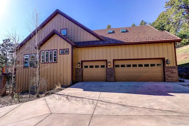 a front view of a house with a balcony