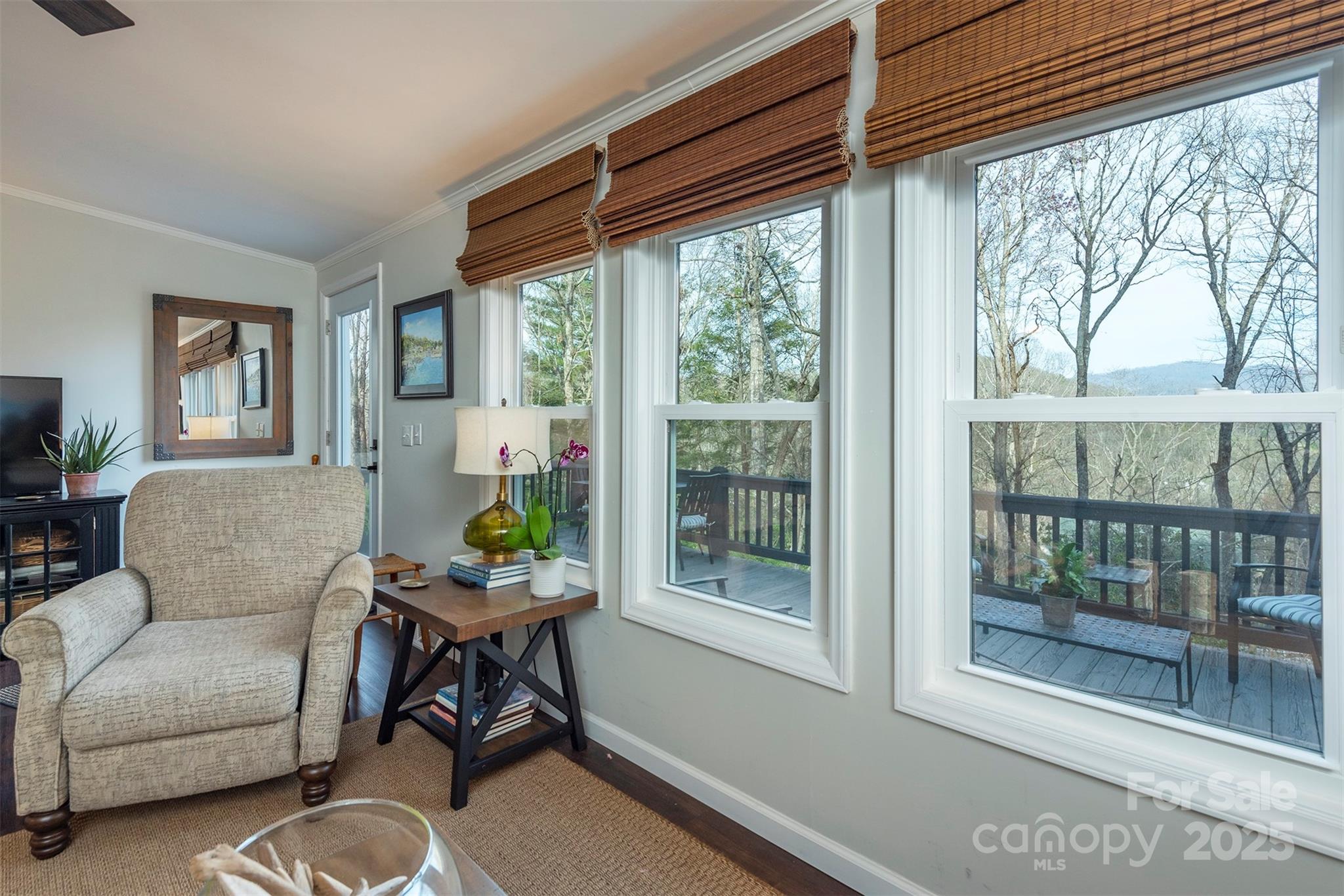 55 Whitaker Circle Fairview, NC 28730 - Photo 15 of 45 a living room with furniture and a window