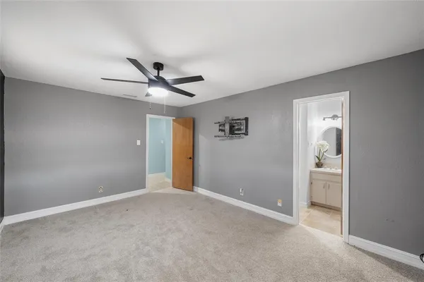 a view of an empty room