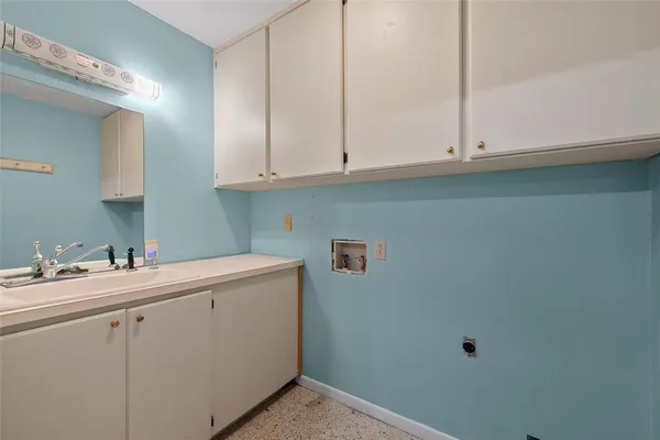 a room with storage and utility