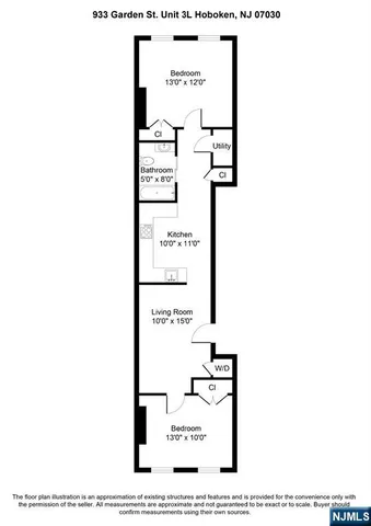 $800,000 | 933 Garden Street, Unit 3, Hoboken, NJ 07030