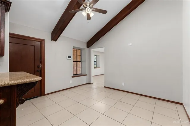 a view of an empty room