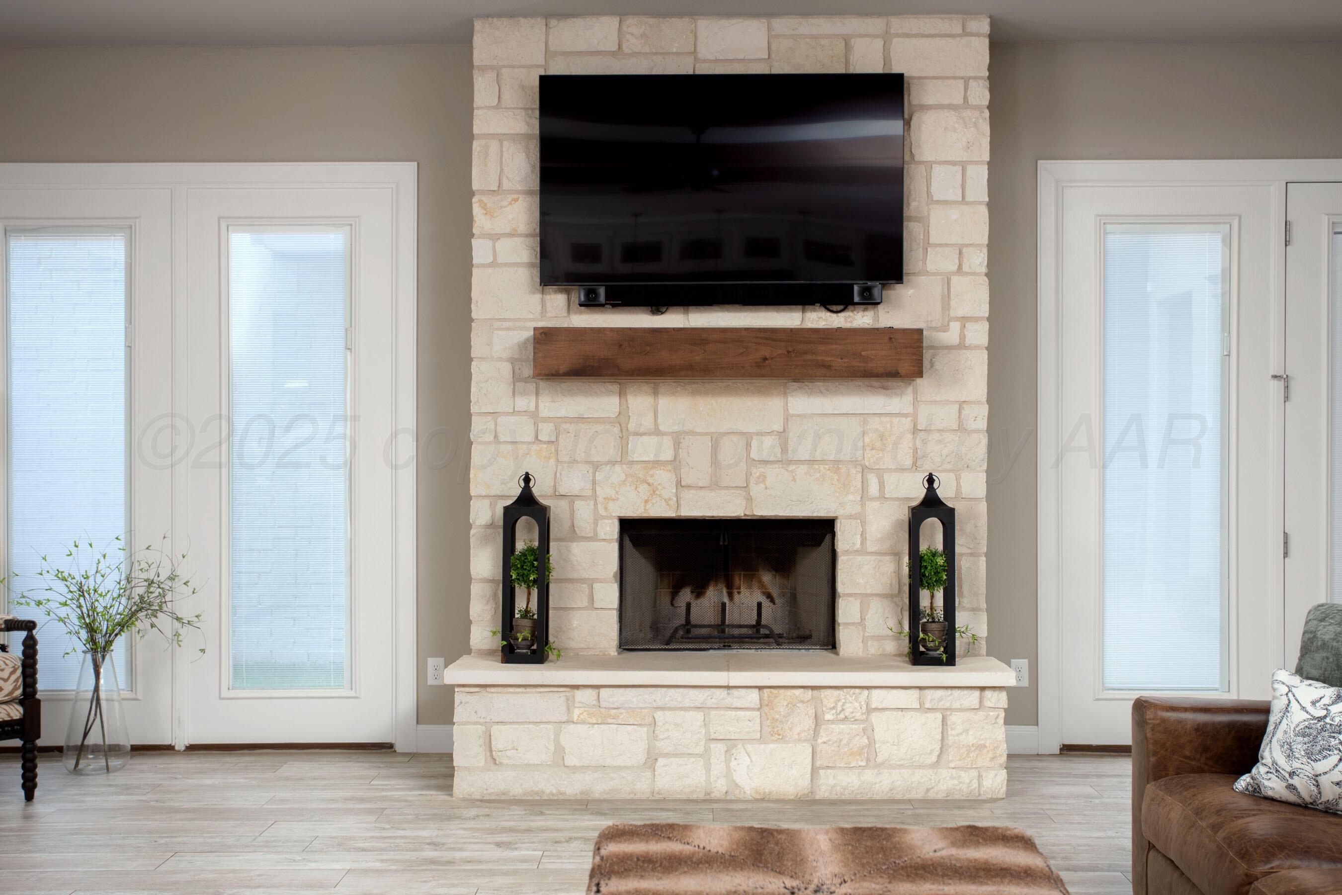 5708 Wesley Road Amarillo, TX 79119 - Photo 4 of 33 Stone fireplace