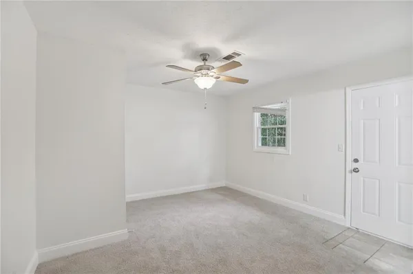 a view of an empty room