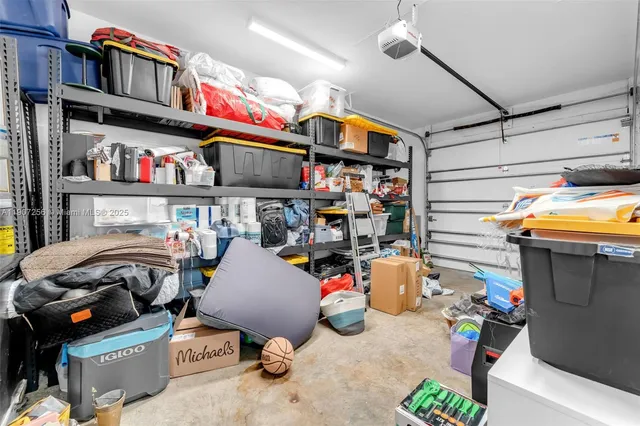 a room with storage and utility