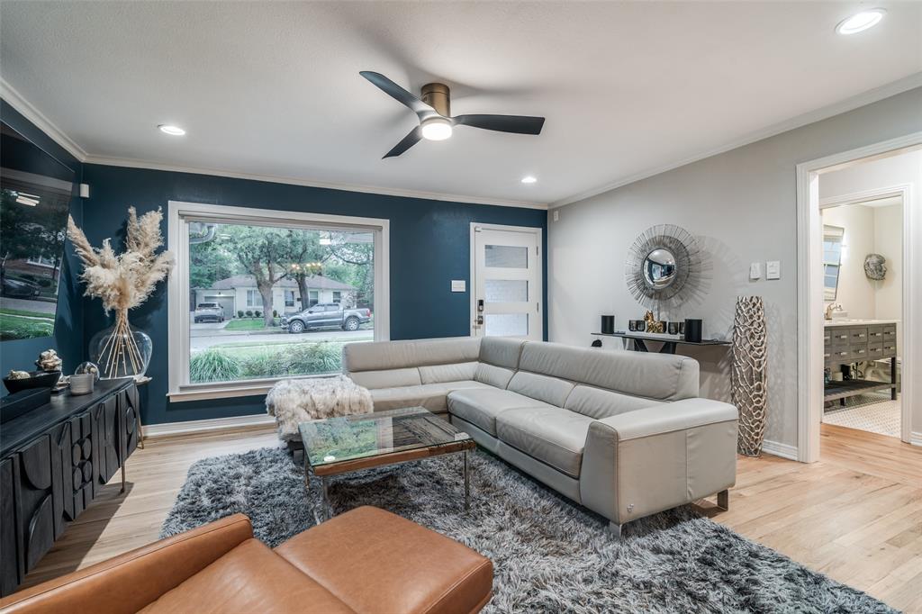 3714 Valley Ridge Road Dallas, TX 75220 - Photo 4 of 26 a living room with furniture and a large window