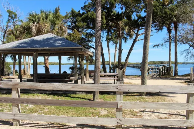 a view of a volley ball court