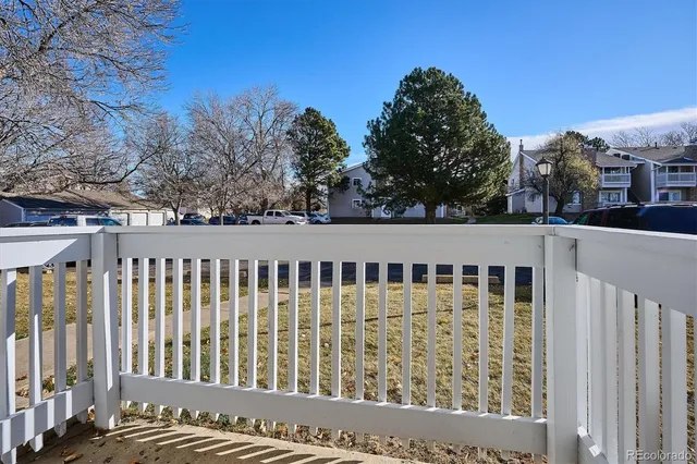 a view of a wooden fence