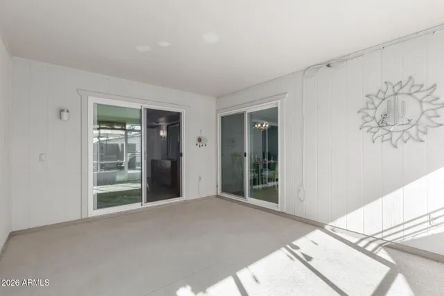 a view of an empty room with window