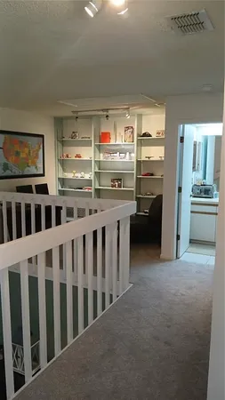 a room with furniture