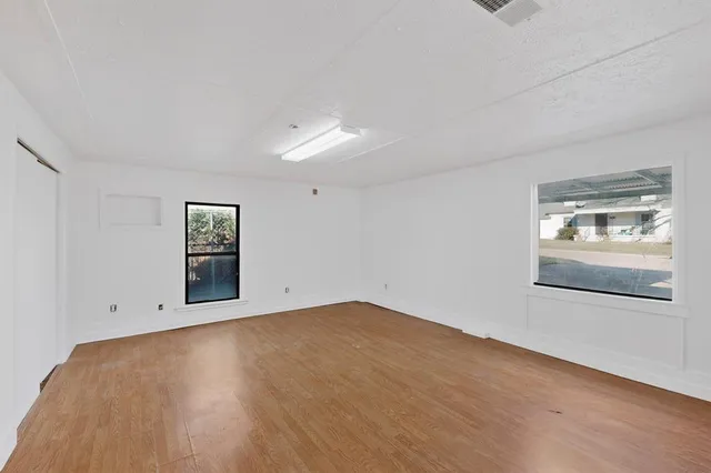 wooden floor in an empty room