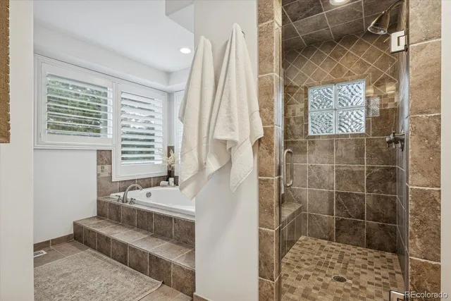 a bathroom with a window