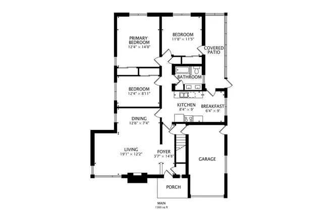 a picture of a bench in front of a white wall