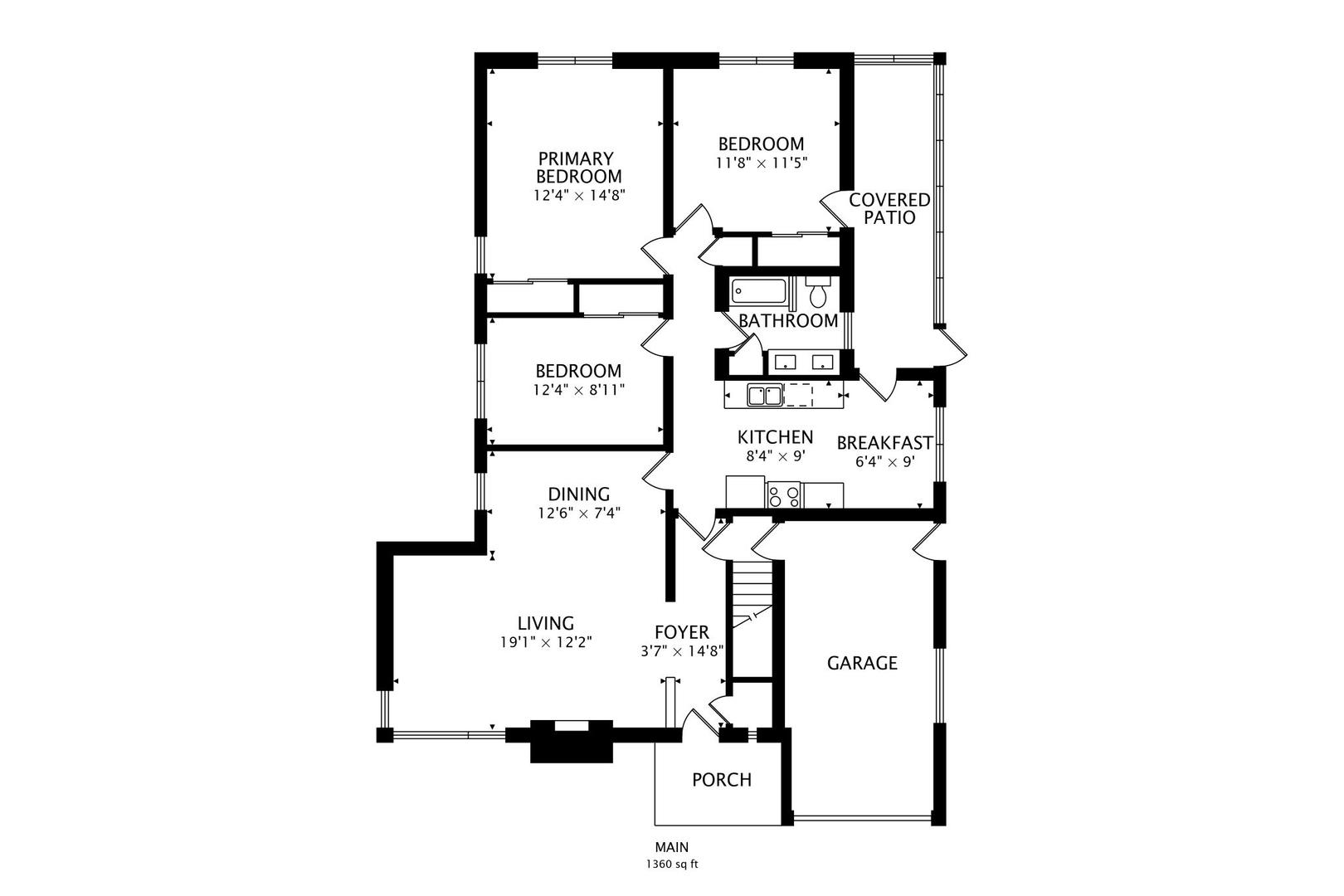 820 North Delphia Avenue Park Ridge, IL 60068 - Photo 22 of 24 a picture of a bench in front of a white wall