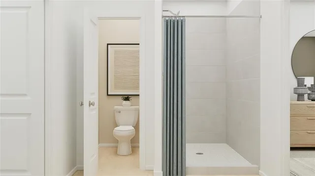 an aerial view of a tennis court