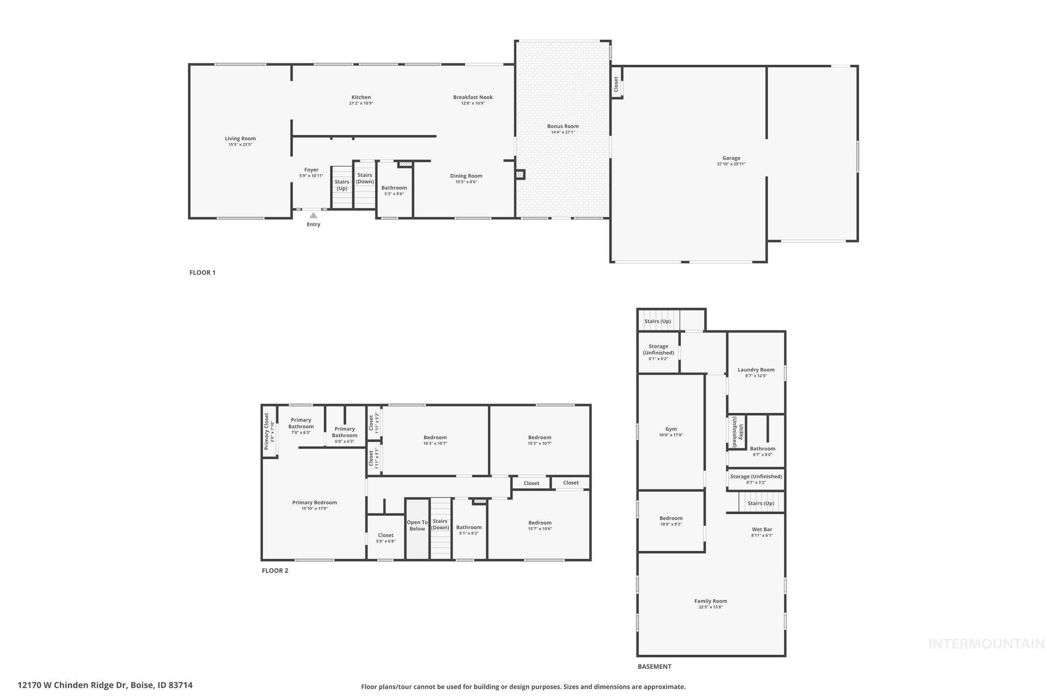 12170 Chinden Rdg Drive Boise, ID 83714 - Photo 47 of 47 View of home floor plan