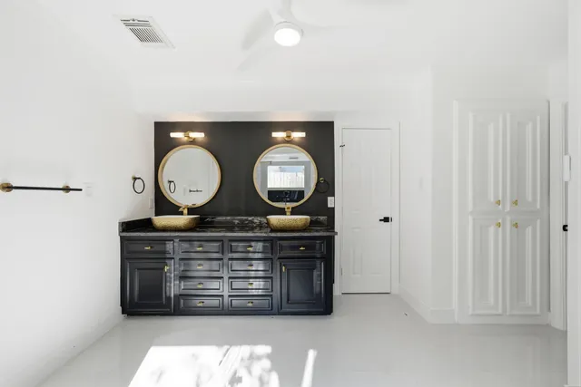 a view of a hallway with entryway