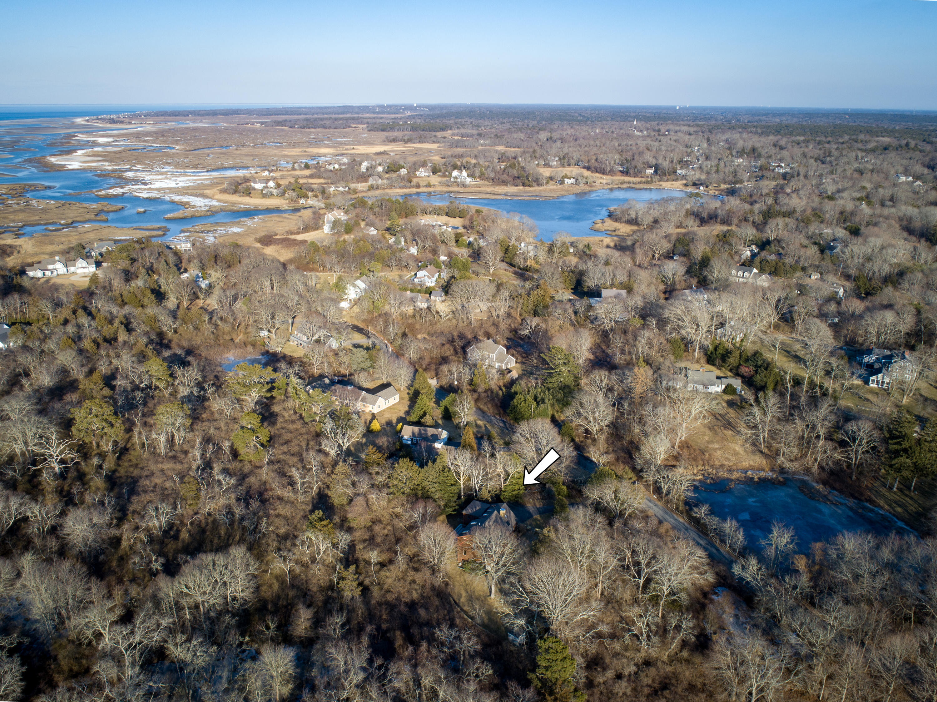 45 Cove Lane Cummaquid, MA 02630 - Photo 16 of 24 Arial North facing