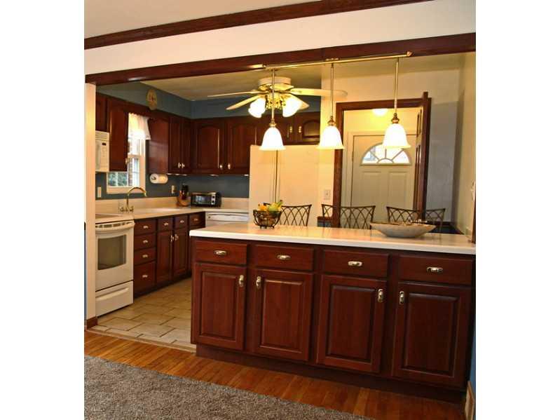 113 Deimling Road Pittsburgh, PA 15229 - Photo 5 of 16 Kitchen. Note the Beautiful Ceramic Tle Flooring and Walk-out to the Side Porch