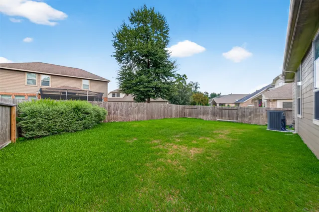 a view of a porch with a yard
